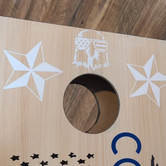 Travel Cornhole Game Set with Blue and Red Bean Bags - Picture 15 of 15